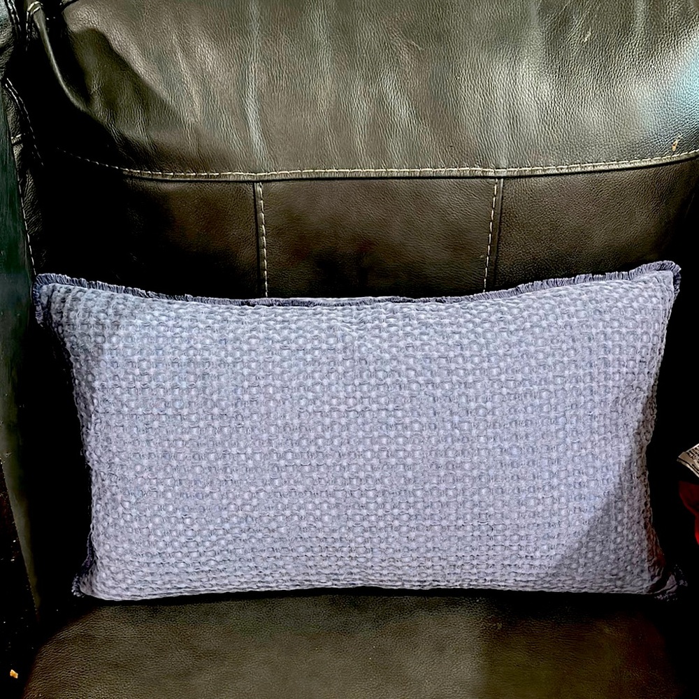Textured Gray Throw Pillow
